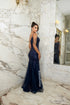 VESTIDO UM OMBRO SÓ PEDRINHAS LATERAL PAETE PETRA FINA
